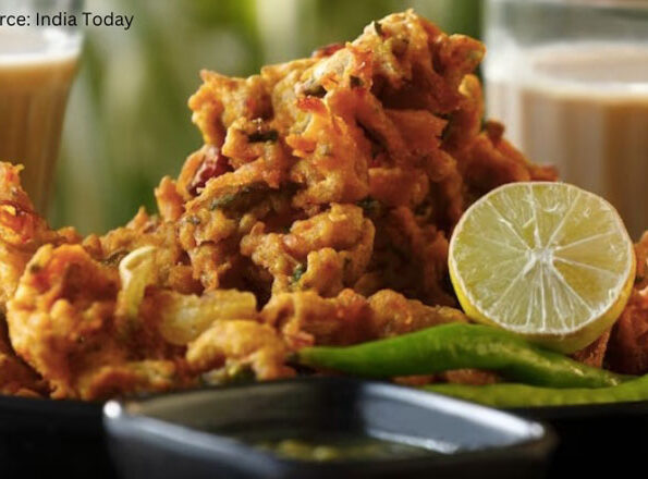 Crispy Bhajia with Masala Chai