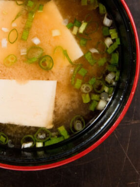 Miso Soup with Tofu and Spinach