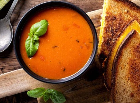 Classic Grilled Cheese with Tomato Soup