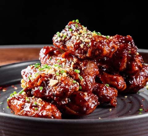 Fried BBQ Chicken Wings